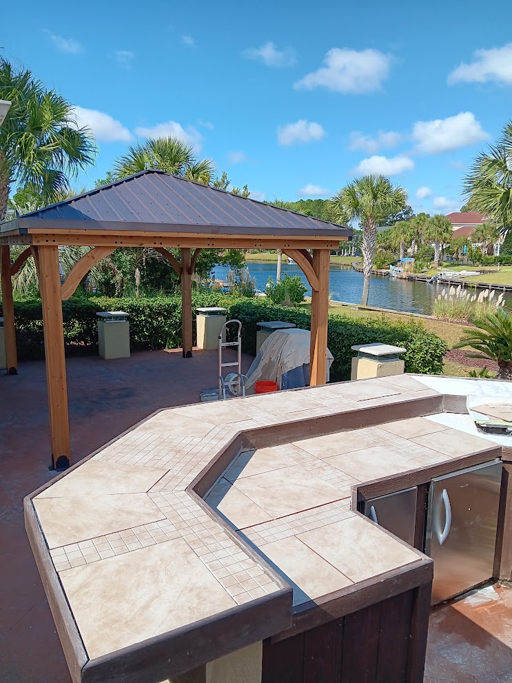 Outdoor Tile Countertop